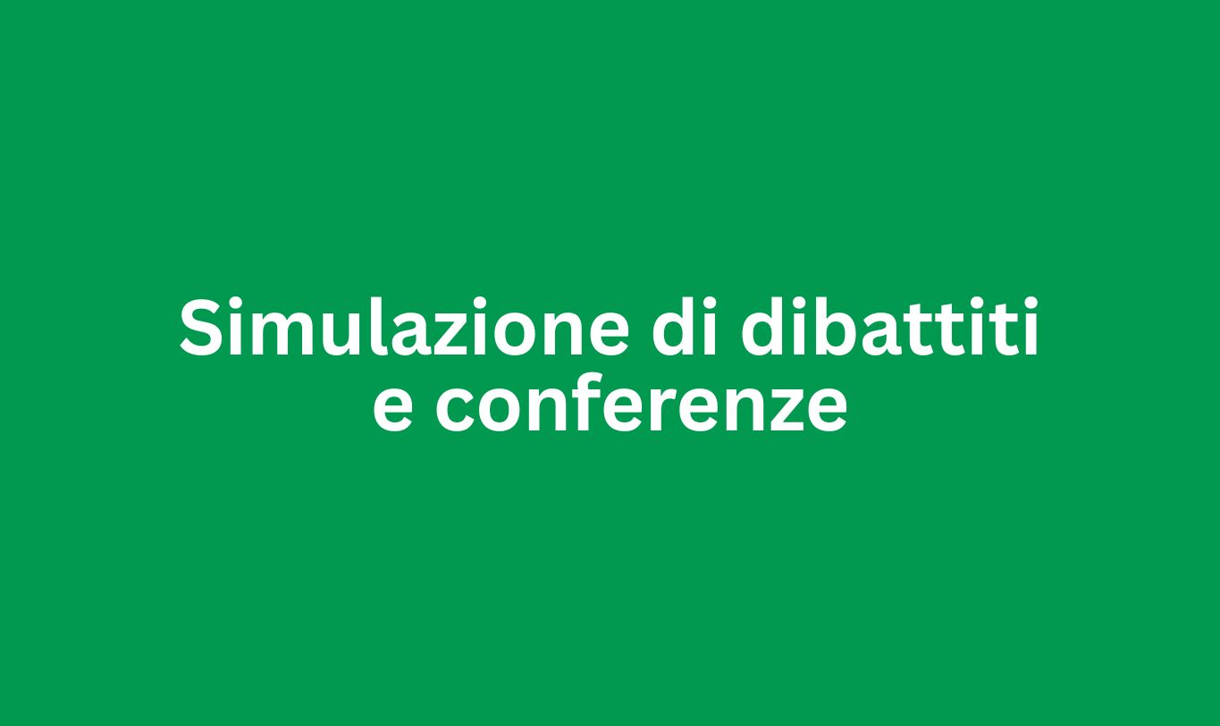 Simulazione di dibattiti e conferenze: produzione orale C2